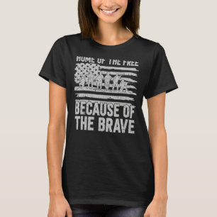 Camiseta Veterana De La Bandera Estadounidense Para Hombres