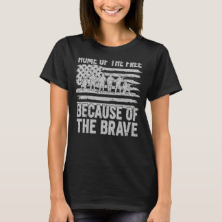 Camiseta Veterana De La Bandera Estadounidense Para Hombres
