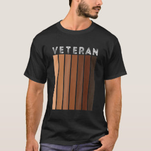 Camiseta Veterana de una mujer africana de Melanin orgullos