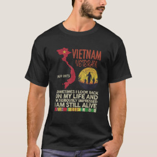 Camiseta Veterana De Vietnam A Veces Miro Mi Vida S