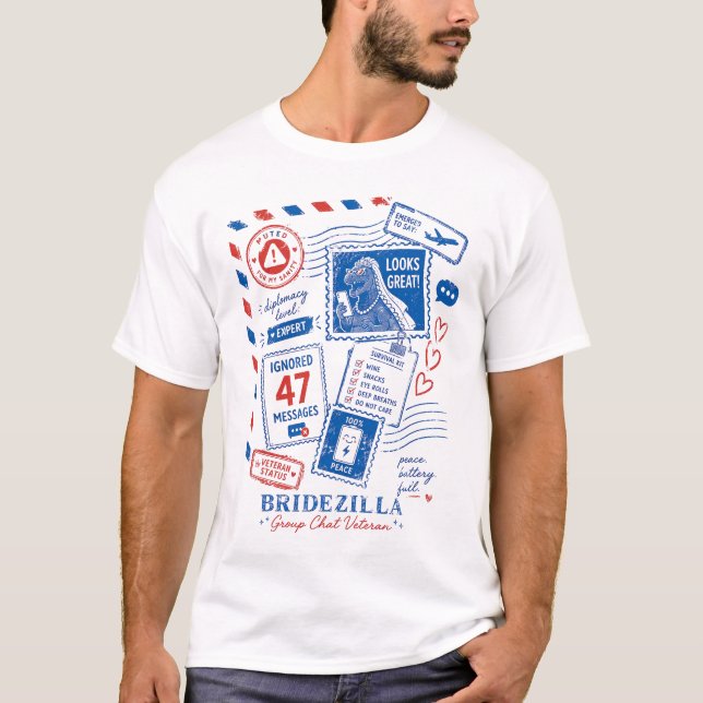 Camiseta Veterana del chat grupal de la noviazilla (Anverso)