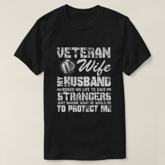 Camiseta Veterana esposa personalizada de RD, soldado del e