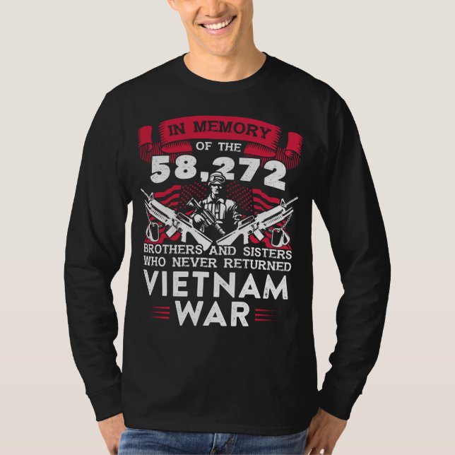 Camiseta Veterana guerra de Vietnam en memoria que nunca re (Anverso)