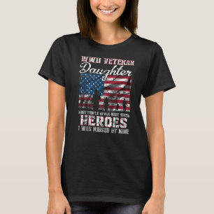 Camiseta Veterana hija de la Segunda Guerra Mundial, la may