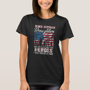 Camiseta Veterana hija de la Segunda Guerra Mundial, la may