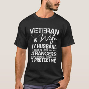 Camiseta Veteranas Esposas Mujeres Soldado del Ejército Vet