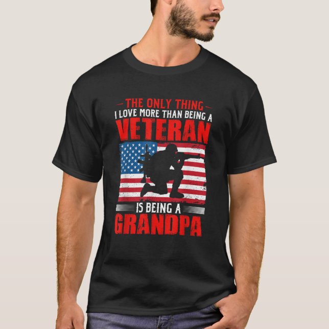 Camiseta Veterano Abuelo Estados Unidos Día de los Veterano (Anverso)