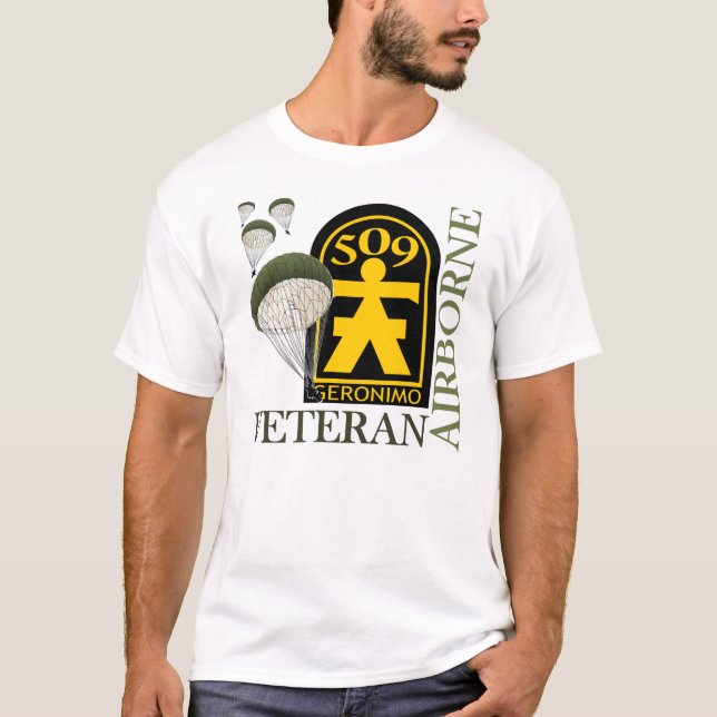 Camiseta Veterano aerotransportado - 509o PIR (Anverso)