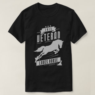 Camiseta Veterano ama a caballo