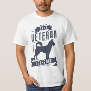 Camiseta Veterano ama al perro