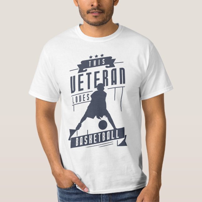 Camiseta Veterano ama el baloncesto (Anverso)