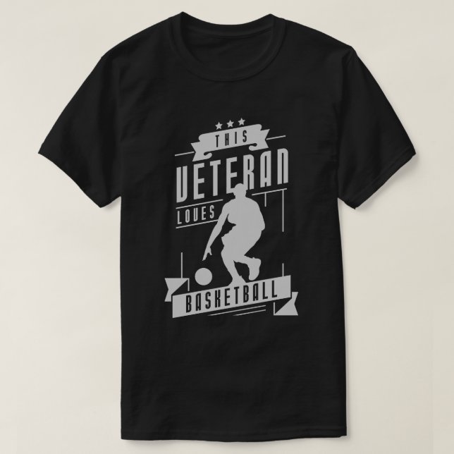 Camiseta Veterano ama el baloncesto (Diseño del anverso)