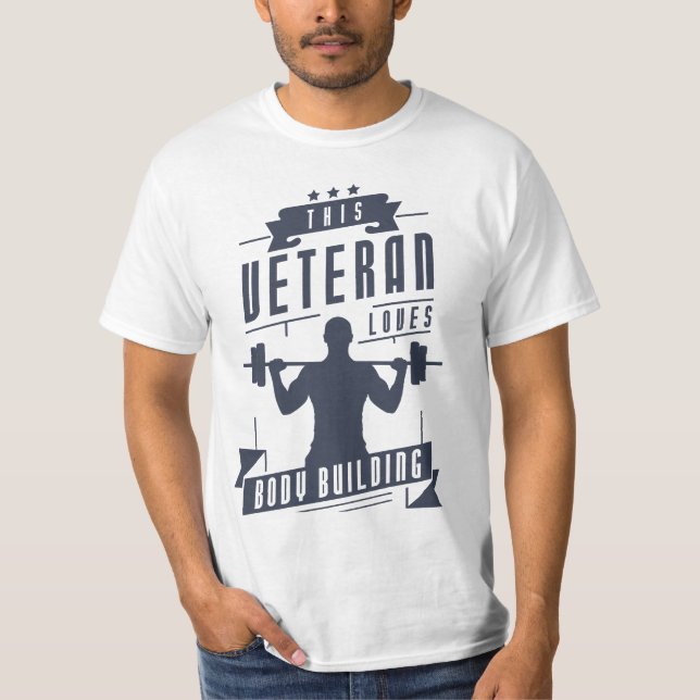 Camiseta Veterano ama el edificio del cuerpo (Anverso)