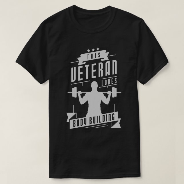 Camiseta Veterano ama el edificio del cuerpo (Diseño del anverso)