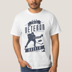 Camiseta Veterano ama el hockey