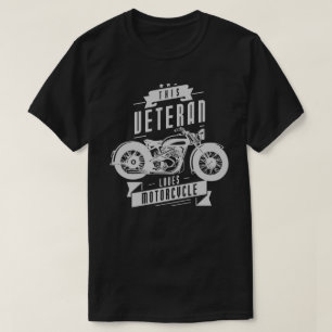 Camiseta Veterano ama la motocicleta