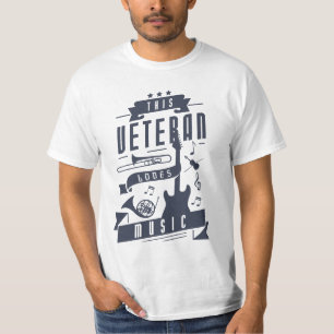 Camiseta Veterano ama la música