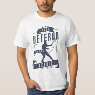 Camiseta Veterano ama la pelota de tenis