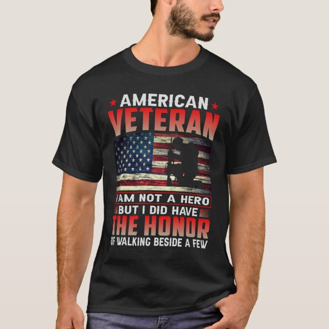 Camiseta Veterano americano (Anverso)