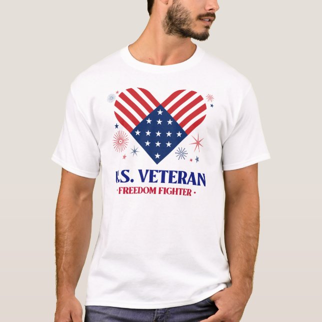 Camiseta Veterano americano (Anverso)
