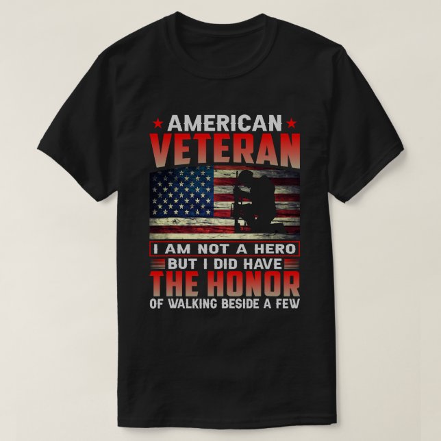 Camiseta Veterano americano: El honor 38 (Diseño del anverso)