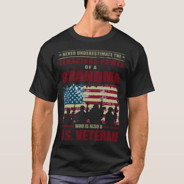 Camiseta Veterano caballo de aventura GRANDMA (Anverso)