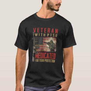 Camiseta Veterano Con TSD Medicado Para Su Protección