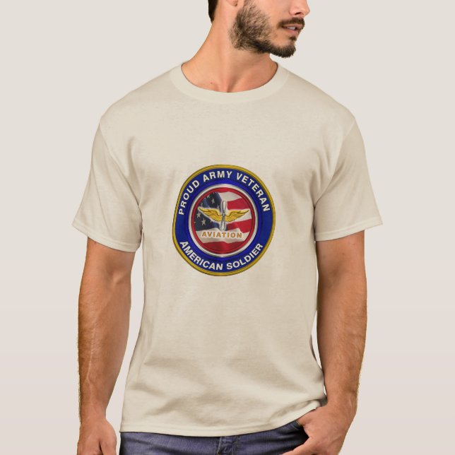 Camiseta Veterano de aviación del ejército orgulloso (Anverso)