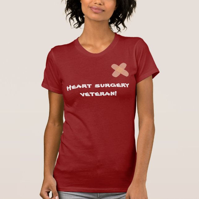 Camiseta veterano de cirugía cardíaca (Anverso)
