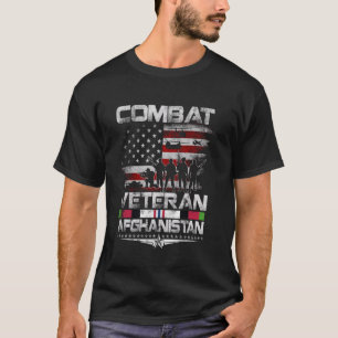 Camiseta Veterano de combate Afganistán Veter Patriótico de