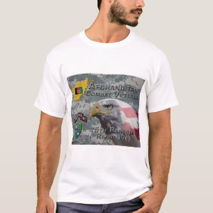 Camiseta Veterano de combate afgano Regimiento de 75°