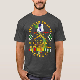 Camiseta Veterano de combate de Vietnam con 1ª Bn 50ª Inf 3