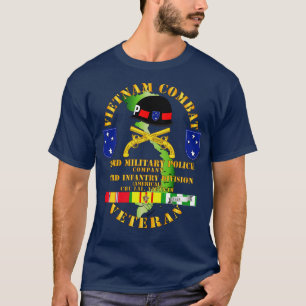 Camiseta Veterano de combate de Vietnam con 23.ª policía mi