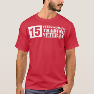 Camiseta Veterano de comercio BlackampWhite 15 años sobrevi