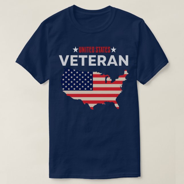 CAMISETA VETERANO DE EE.UU. (Diseño del anverso)