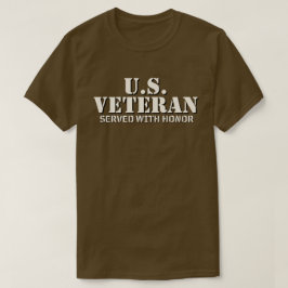 Camiseta Veterano de EE. UU. Sirvió con Honor