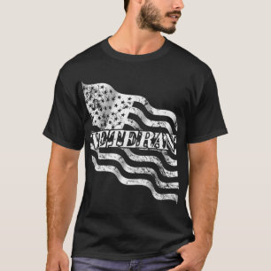 Camiseta Veterano de EE. UU. - vintage blanco