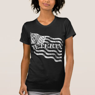 Camiseta Veterano de EE. UU. - vintage blanco