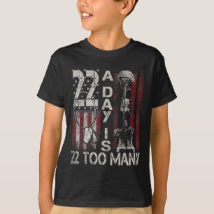 Camiseta Veterano De Guerra Concienciación Sobre El Suicidi