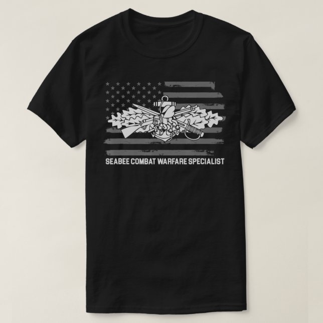 Camiseta Veterano de guerra de combate en el mar (Diseño del anverso)