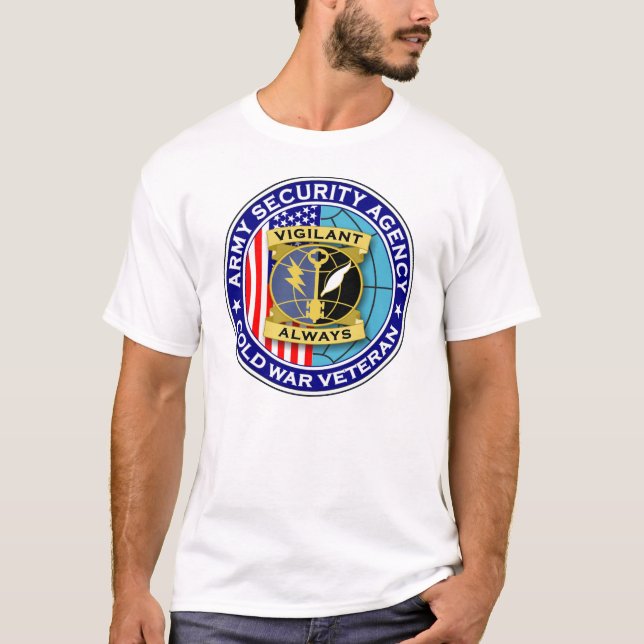 Camiseta Veterano de guerra fría del ASA 1 (Anverso)