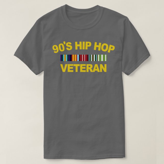 Camiseta Veterano de hip hop de los 90 (Diseño del anverso)