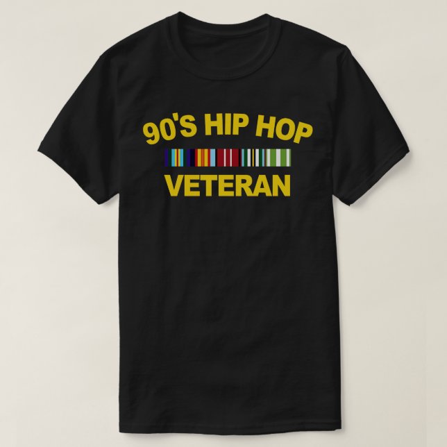 Camiseta Veterano de hip hop de los 90 (Diseño del anverso)