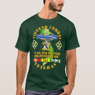 Camiseta Veterano de Infantería de Guerra de Vietnam con 1º