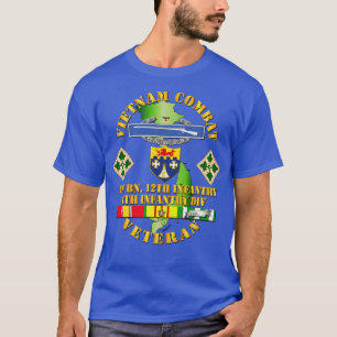 Camiseta Veterano de Infantería de Guerra de Vietnam con 1.