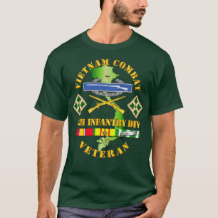Camiseta Veterano de Infantería de Guerra de Vietnam con 4ª