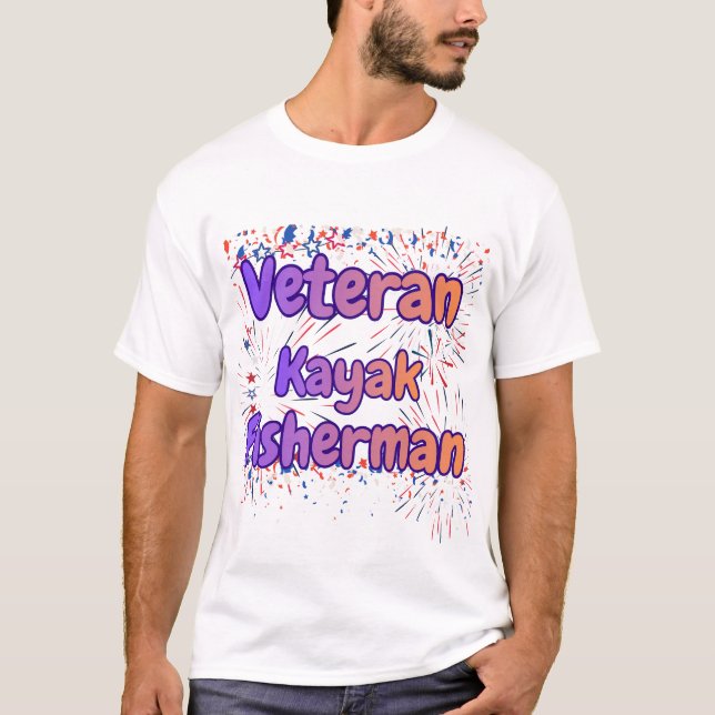 Camiseta Veterano de Kayak Sherman – Veterano de Remo en Ka (Anverso)