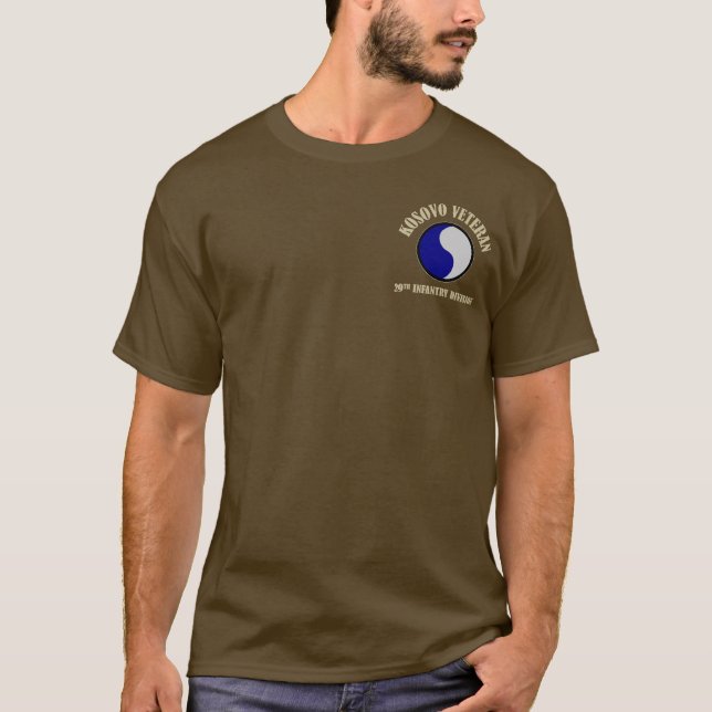Camiseta Veterano de Kosovo - 29ª ID (Anverso)