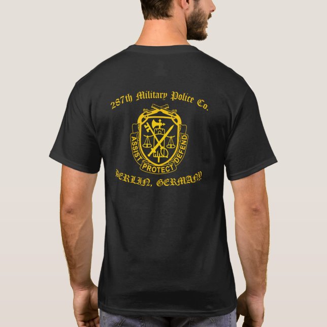 Camiseta Veterano de la 287ª Policía Militar (Reverso)