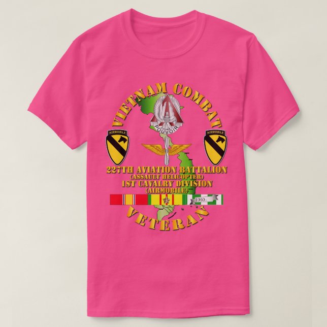 Camiseta Veterano de la caballería de guerra de Vietnam con (Diseño del anverso)